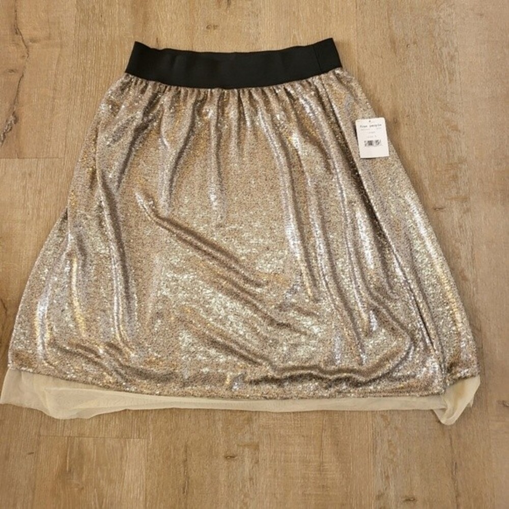 NWT Free People Squined Skirt